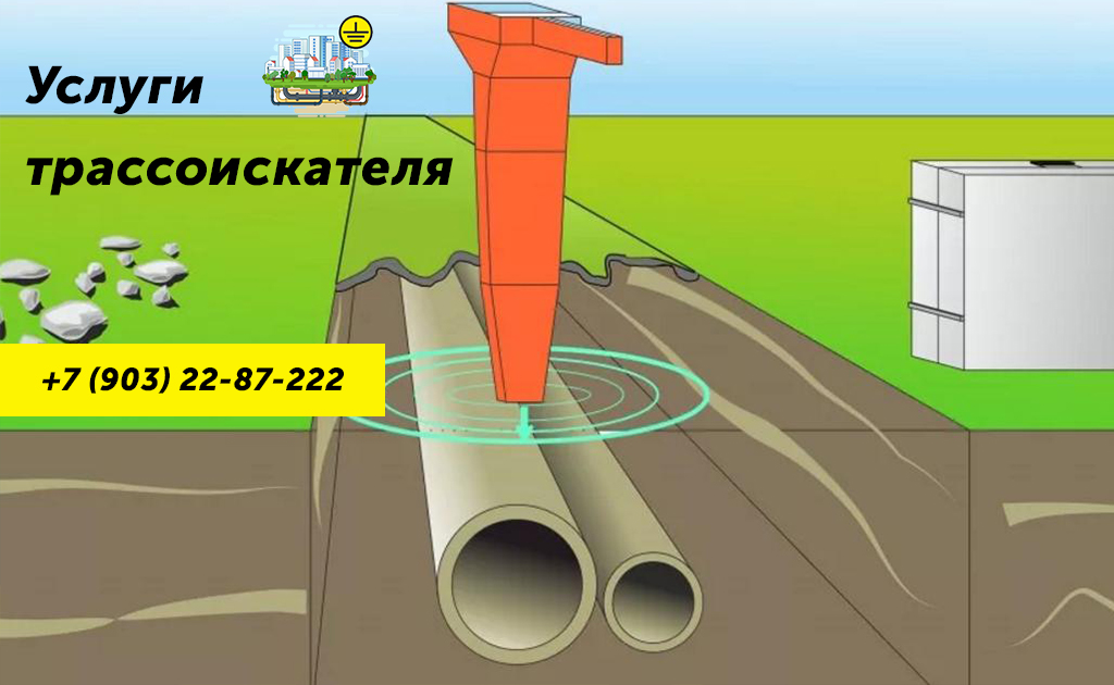 Услуги по поиску кабеля и труб в земле Услуги по поиску кабеля и труб в земле